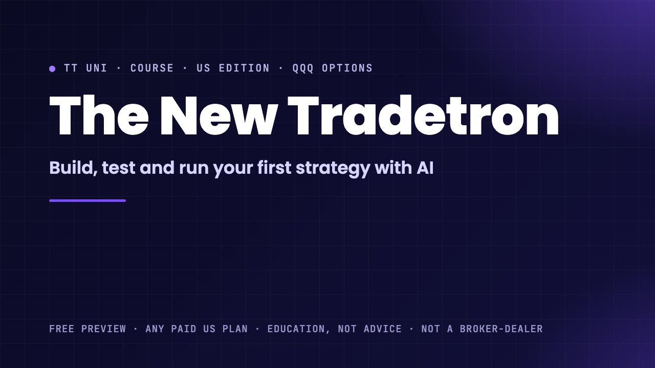 The New Tradetron cover